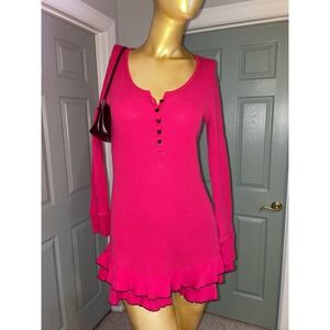 Betsy Johnson Vintage Hot Pink Mini Dress